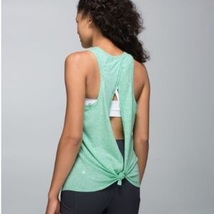 All Tied Up Tank	Heathered Opal	8